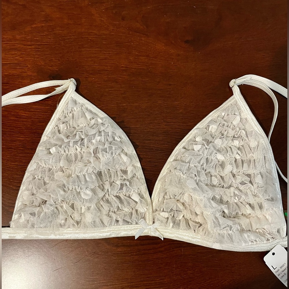 honeydew intimates | All You Need Is Love Bralette | White